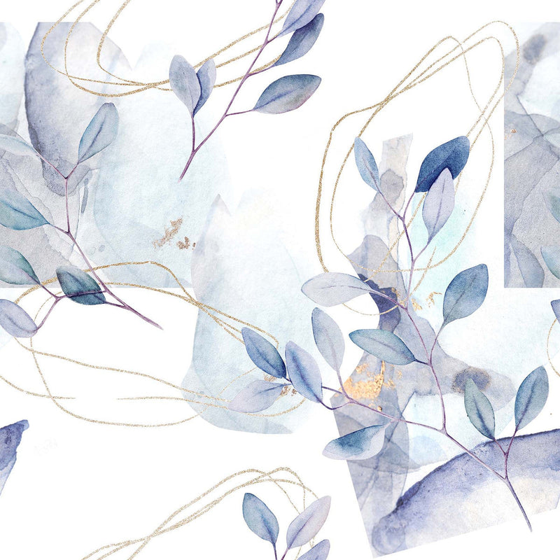 Fashionable Leaves Wallpaper Tasteful