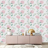 Contemporary Pink Little Flowers Wallpaper Smart