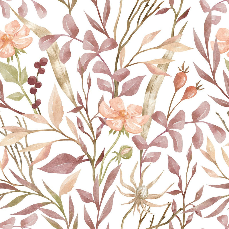 Berries and Leaves  Wallpaper