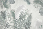 Grey Palm Leaves Wallpaper