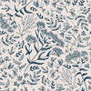 Pink Wallpaper with Wiildflowers