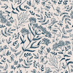 Pink Wallpaper with Wiildflowers