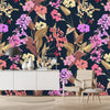 Brightly Pink and Yellow Flowers Wallpaper