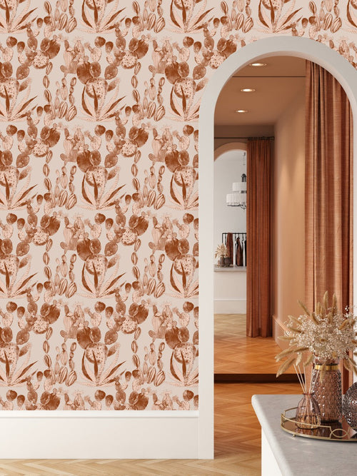 Brown Cactus Wallpaper
