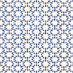 Contemporary Dark Blue Pattern Wallpaper
