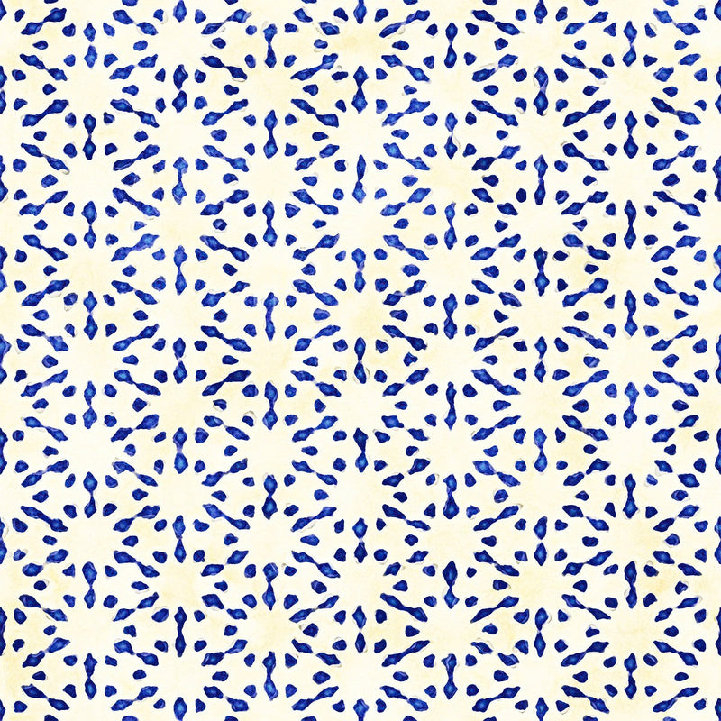 Contemporary Dark Blue Pattern Wallpaper