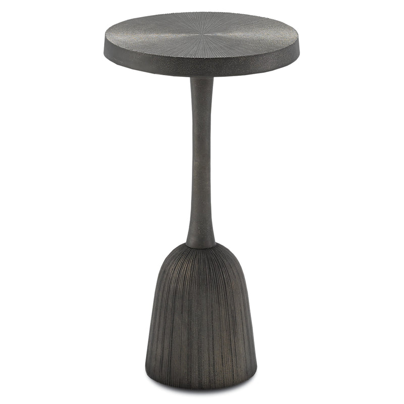 Currey and Company Tulee Accent Table, Antique Black 4000-0026