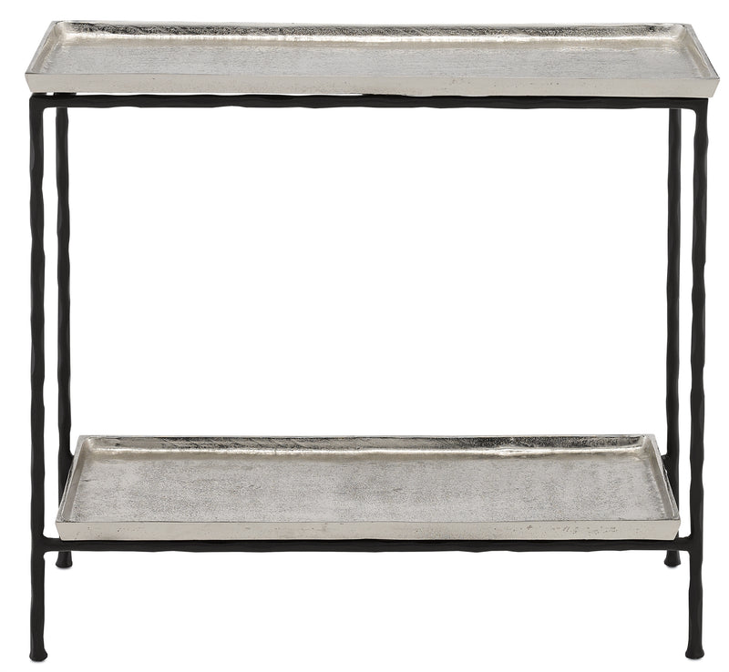 Currey and Company Boyles Silver Side Table 4000-0061
