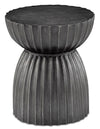 Currey and Company Rasi Graphite Table or Stool 4000-0076