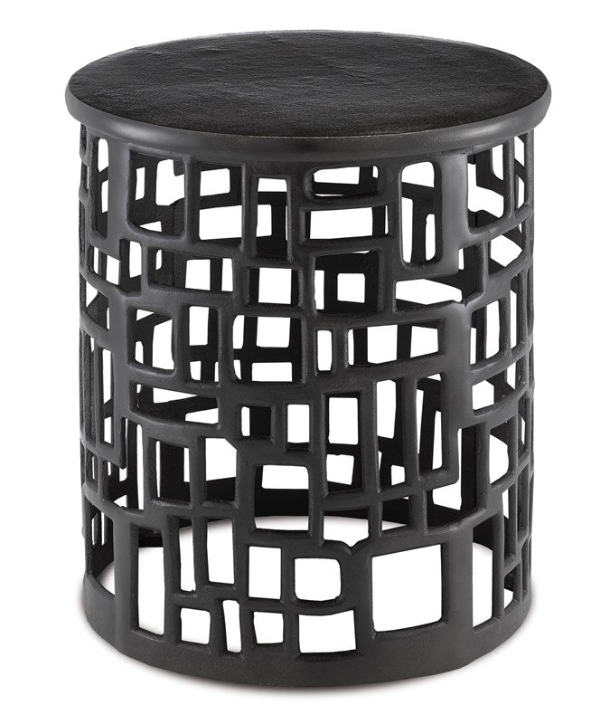 Currey and Company Wasi Black Accent Table 4000-0115