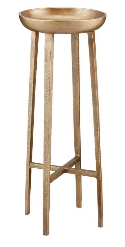 Currey and Company Tomas Large Antique Brass Table 4000-0127