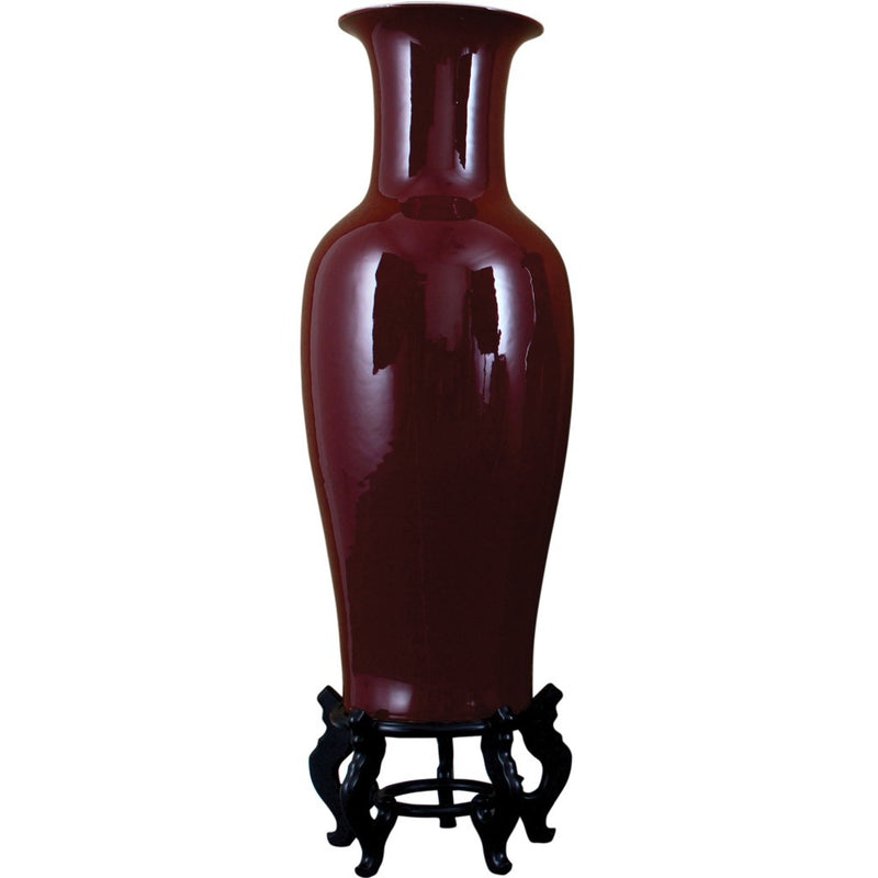 Lovecup Oxblood Red Porcelain Vase L026