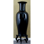 Lovecup Black Porcelain Vase with Stand L059