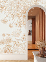 Contour of Asters Wallpaper