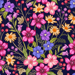 Chamomile and Berries on Dark Background Wallpaper