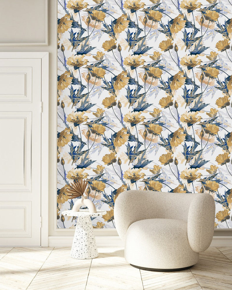 Yellow Poppies Wallpaper