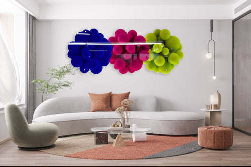 Printed Acrylic Art/ Wall Decor/Wall Sculpture/Abstract Wall DǸcor/Bubbles