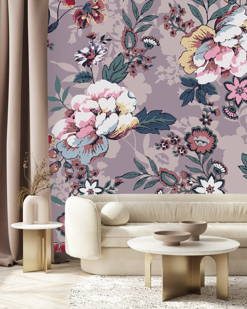 Contemporary Floral Wallpaper Tasteful High-Quality