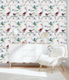 Birds and Butterflies Wallpaper