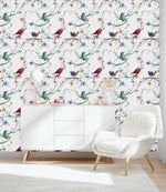 Birds and Butterflies Wallpaper