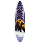 Bear Pattern Acrylic Surfboard Wall Art