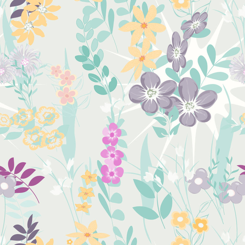 Modish Meadow Flowers Wallpaper Vogue