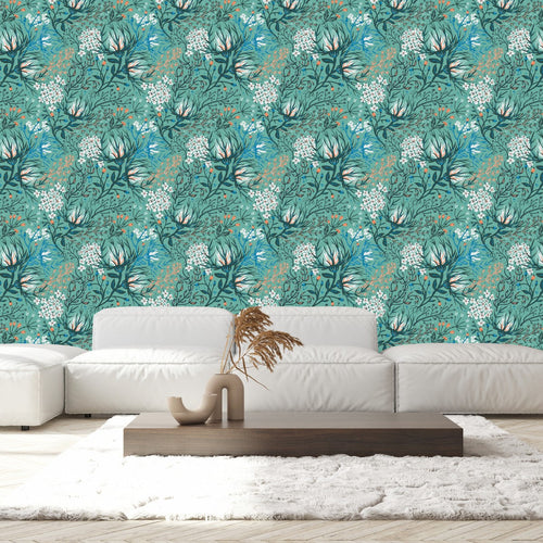 Fashionable Herbal Wallpaper Chic
