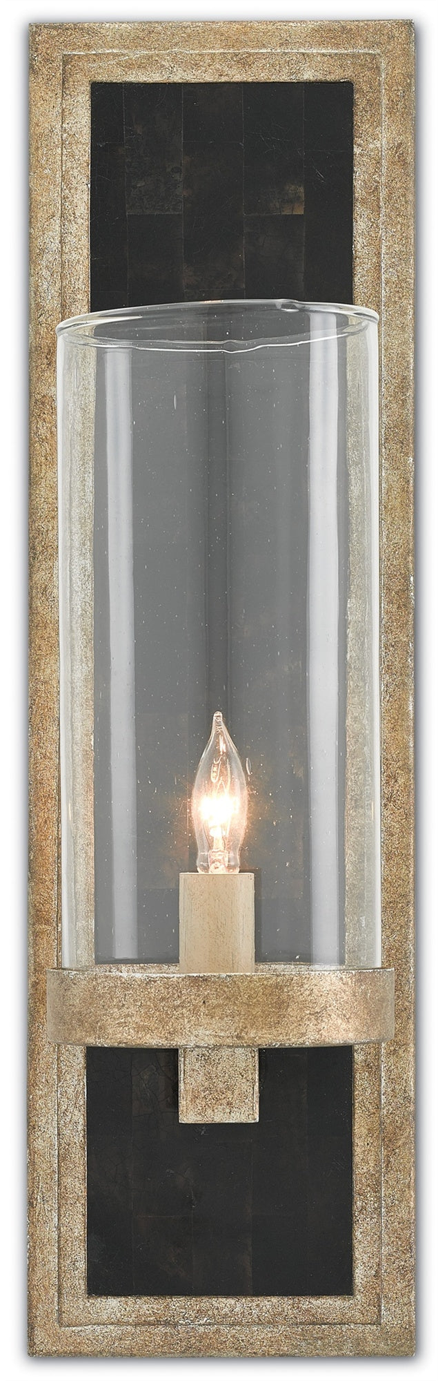 Currey and Company Charade Wall Sconce, Silver 5000-0025
