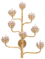 Currey and Company Agave Americana Wall Sconce, Gold Leaf 5000-0058
