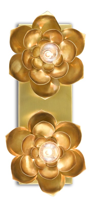 Currey and Company Blossom Two-Light Wall Sconce 5000-0164