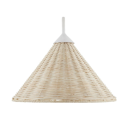 Currey and Company Basket White Swing-Arm Wall Sconce 5000-0219