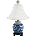 Lovecup Riley Blue and White Bulb Jar Porcelain Table Lamp L209