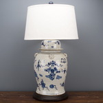 Lovecup Blue and White Garden Table Lamp L248