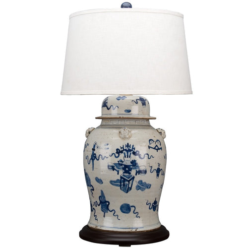 Lovecup Blue and White Garden Table Lamp L248