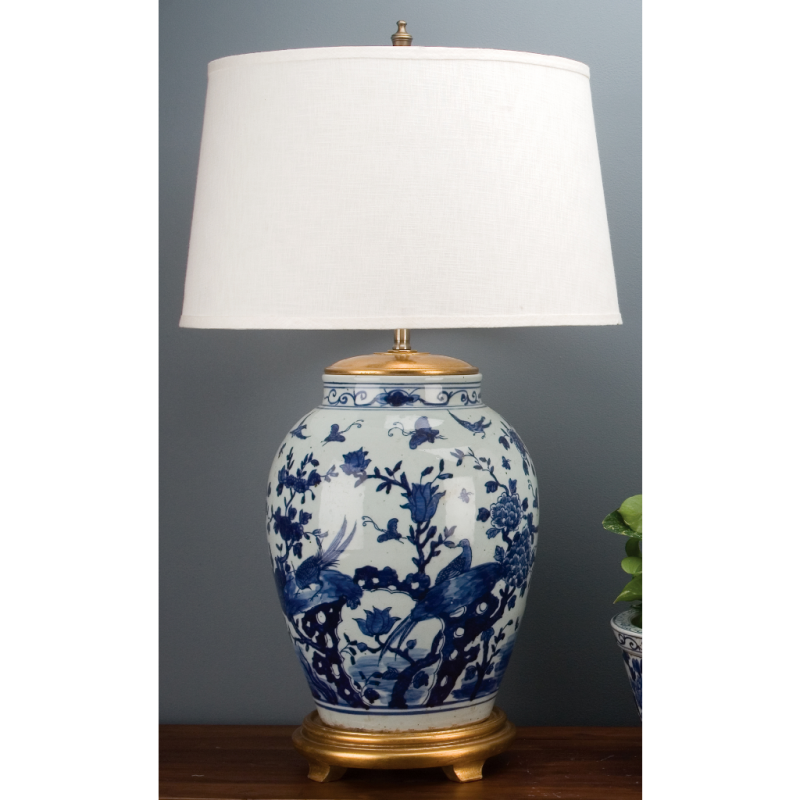 Lovecup Blue and White Porcelain Table Lamp L327