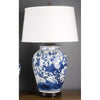 Lovecup PORCELAIN TABLE LAMP - BLUE AND WHITE FLORAL L327