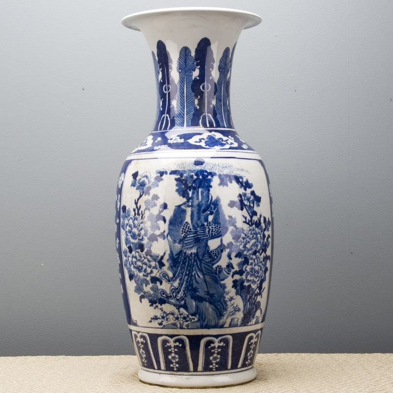 Lovecup Blue and White Flower Porcelain Vase L561