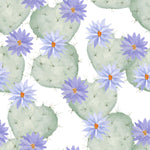 Cactus with Purple Flower Wallpaper