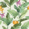 Palm Leaves and Exotic Flowers Wallpaper