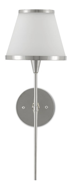 Currey and Company Brimsley Nickel Wall Sconce 5800-0002