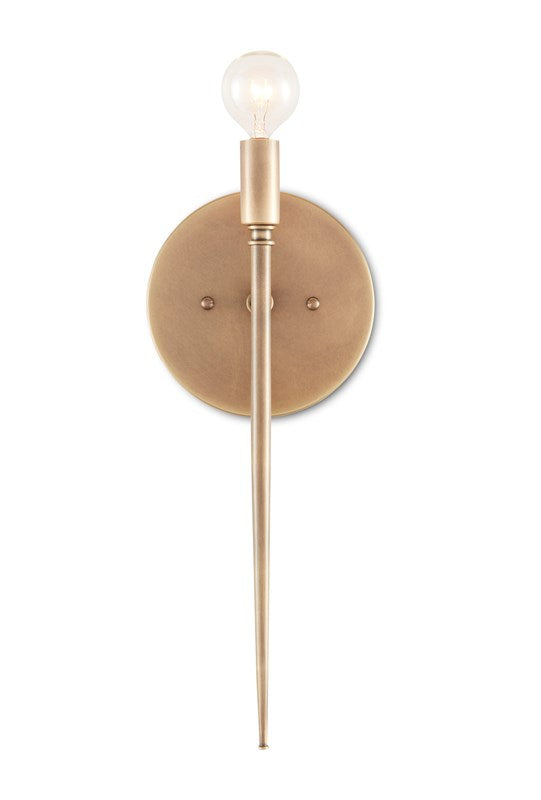 Currey and Company Bel Canto Brass Wall Sconce 5800-0007