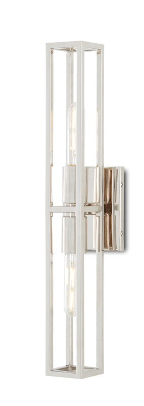 Currey and Company Bergen Nickel Wall Sconce 5800-0020
