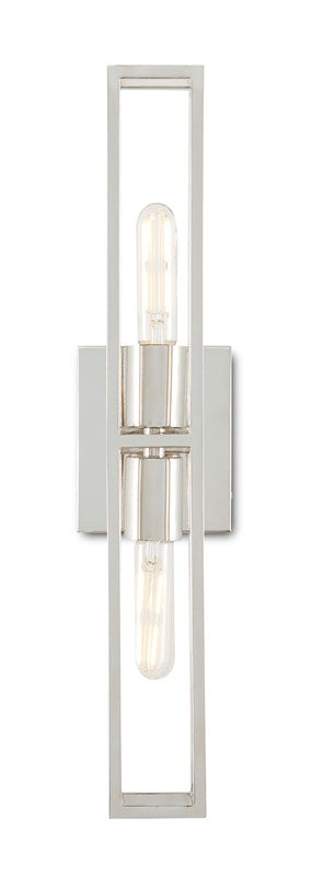 Currey and Company Bergen Nickel Wall Sconce 5800-0020
