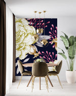 Cream Peonies Wallpaper