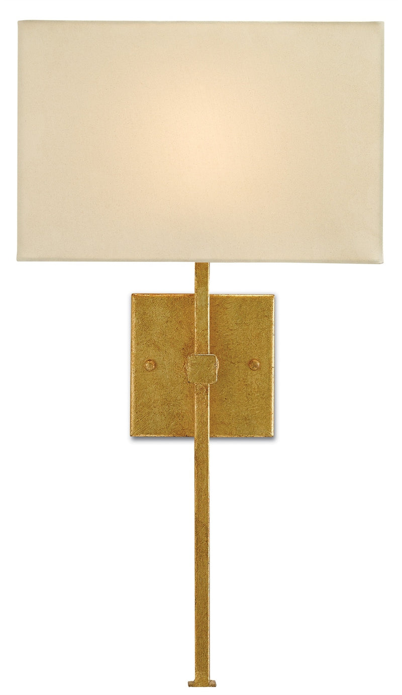 Currey and Company Ashdown Wall Sconce, Gold Leaf 5900-0005