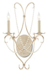 Currey and Company Crystal Lights Silver Wall Sconce 5980 - LOVECUP