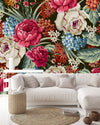 Contemporary Brightly Flowers Wallpaper Smart High-Quality