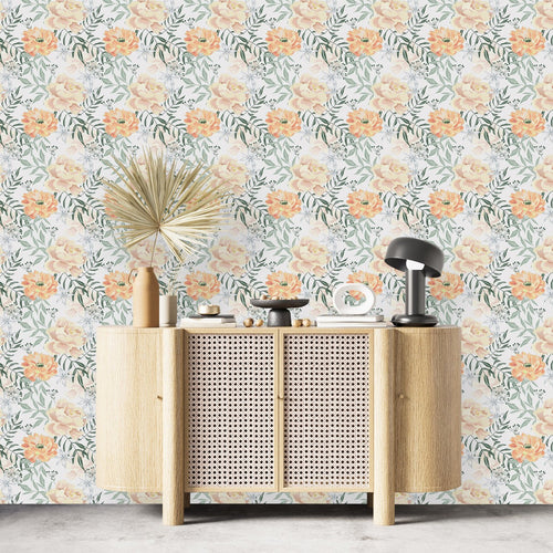 Cream Flowers Wallpaper