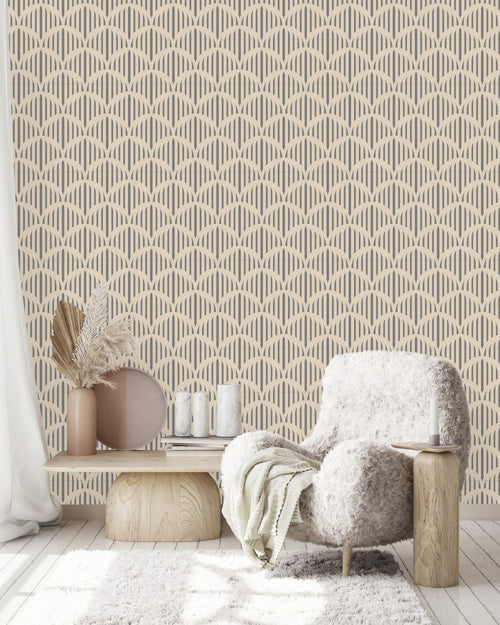 Beige Design Wallpaper