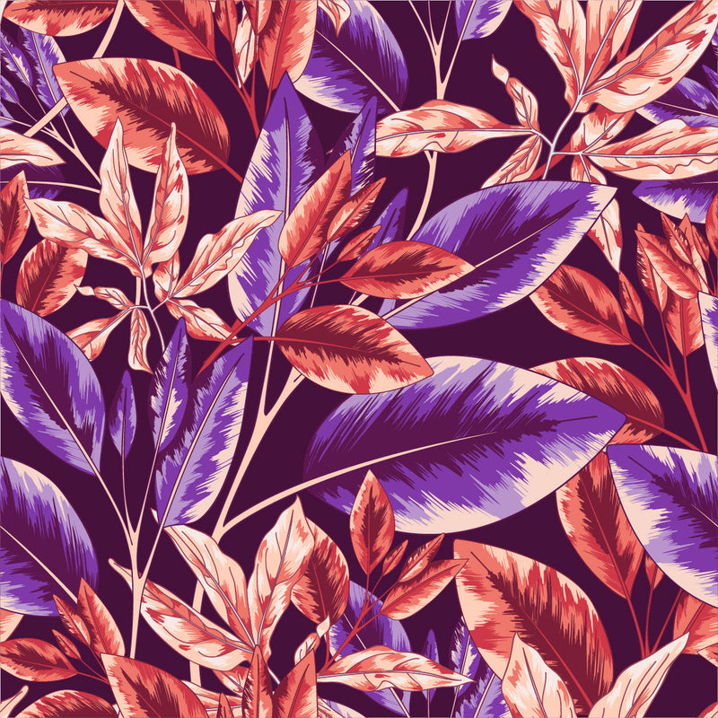 Red and Purple Leaves Wallpaper